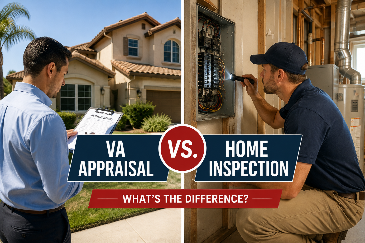 VA Appraisal vs. Home Inspection: What’s the Difference?